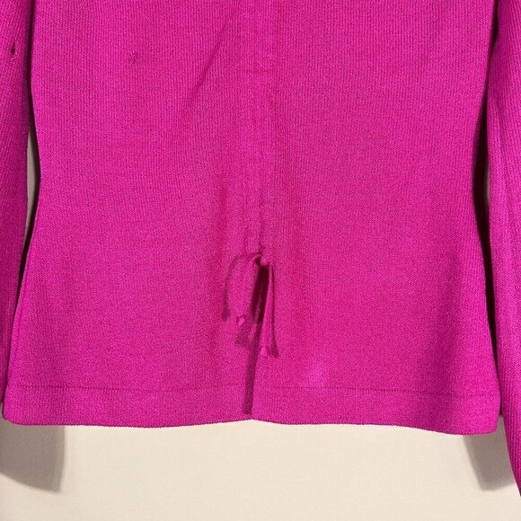 ST JOHN EVENING V-Neck  Long Gathered Sleeves - Picture 3 of 11